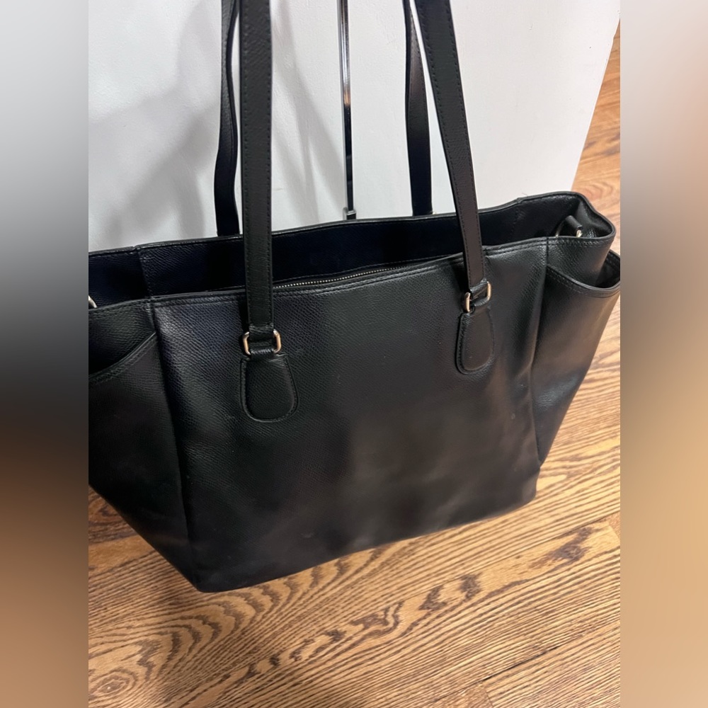 Black Leather Coach Multi Function Bag - Briefcas… - image 2